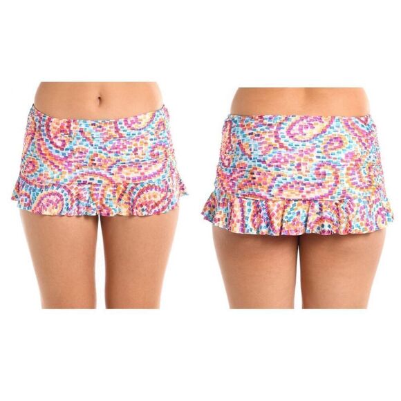 La Blanca Pebble Beach Ruffle Skirted Bottom - Picture 1 of 5